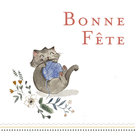 Bonne fête avec un chat joyeux et vibrant